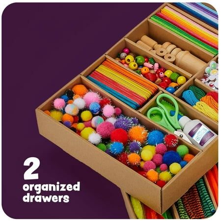 Dan And Darci Arts And Crafts Vault Supply Set Box Craft Kit 1000 Plus Piece