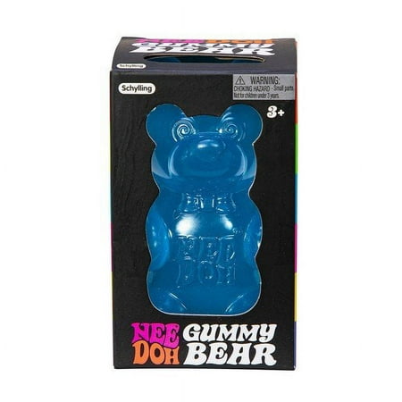 Nee Doh Gummy Bear Squishy Stress Toy - Jumbo Squeezy Fun for Kids and Adults (1 Random Color)