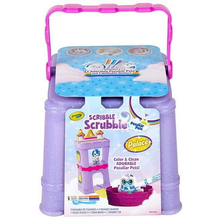 Crayola Scribble Scrubbie Pets Palace Playset, 6 Pieces, Creative Toys, Gifts, Beginner Unisex Child, Activity, Art