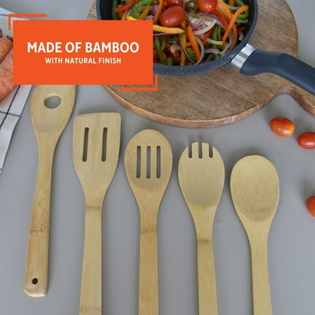 Imusa 5 Piece Bamboo Kitchen Tools