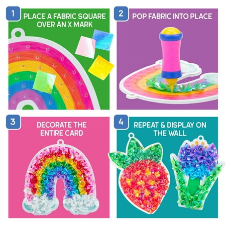 Educational Insights Tufting Punch Popper Kit, Craft Kits for Kids, Arts & Crafts Toys Ages 5+