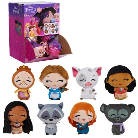 Disney Princess Mini Collectible Plush Teacup Capsule, Kids Toys for Ages 3 up