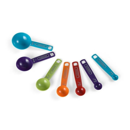 Farberware Plastic Professional 7 Piece Multi-Colored Measuring Spoon Set