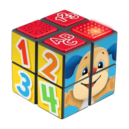 Fisher-Price Laugh & Learn Puppy?s Activity Cube Electronic Learning Toy for Baby & Toddler
