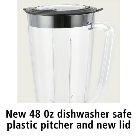 Mainstays 500 W 48 oz Jar 6-Speed Blender, Black