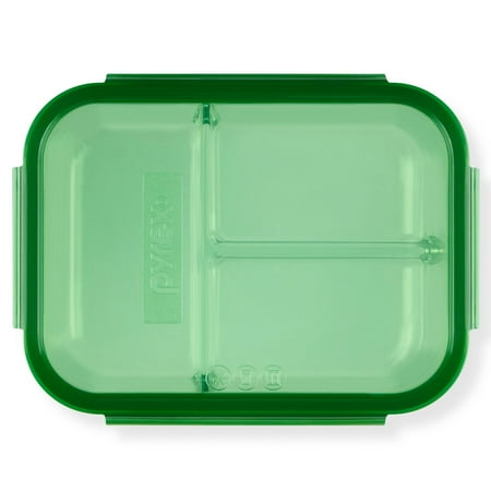 Pyrex Clear Glass Stackable Bread Food Storage Container, 3