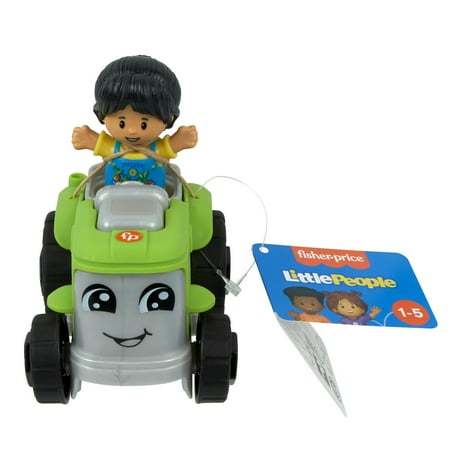 Fisher-Price Little People Farm Figure Set for Toddlers with Farmer and Tractor Toys, 2 Pieces