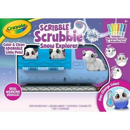 Crayola Scribble Scrubbie Pets Arctic Snow Explorer, Coloring Gift for Girls and Boys, Winter Toy for Kids, Arts & Crafts