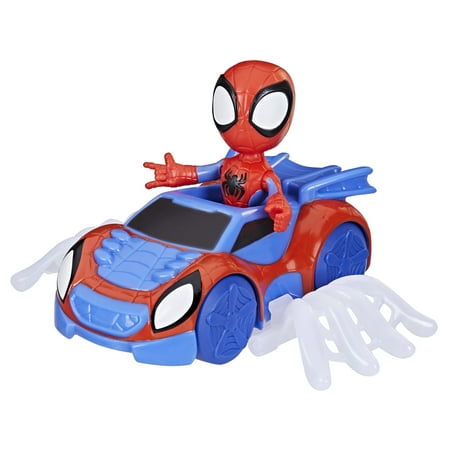 Hasbro Marvel Spidey and His Amazing Friends Web Crawler Toy, Spidey Action Figure and Vehicle