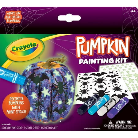 Crayola Halloween Pumpkin Washable Paint Craft Kit, Halloween Craft for Boys & Girls