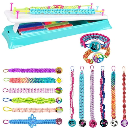 TiokMc Friendship Bracelet Making Kit, Girls DIY Craft Kits Toys Cool Arts and Crafts Toys for Teen Girls Gifts for Age 6-12 Year Old Girls