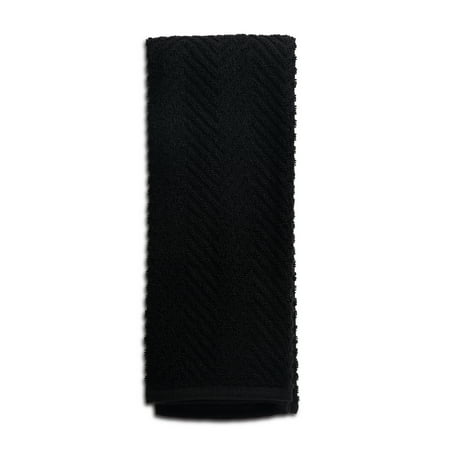Thyme & Table Kitchen Towels, Black and White, 4 Pack Set
