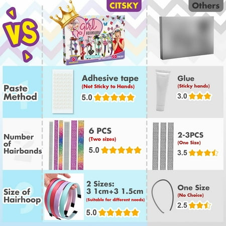Arts and Crafts for Kids Age 6-12: Toys for 6 7 8 9 Year Old Girls | Fashion Girls Hair Accessories Craft Kit | That Allows Girls to Make Their Own Unique DIY Butterfly Hair Accessories, Yellow