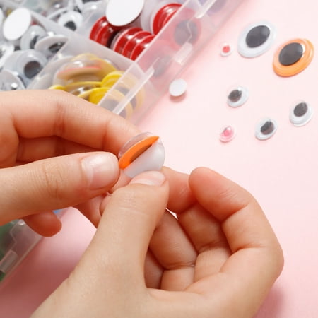 Incraftables Self Adhesive Googly Eyes 1860pcs Set. Assorted Sticky Wiggle Eye for DIY Arts & Crafts