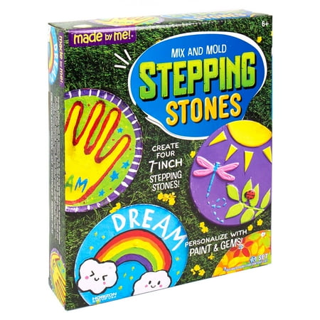 Made By Me Mix & Mold Stepping Stone Kit, Boys and Girls, Child, Ages 6+
