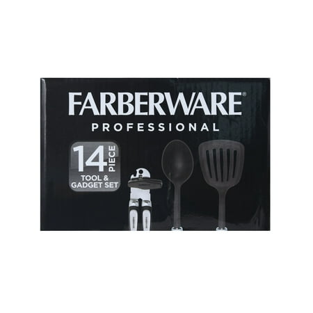 Farberware Professional 14-Piece Kitchen Tool and Gadget Kitchen Utensil Set in BlackBlack,