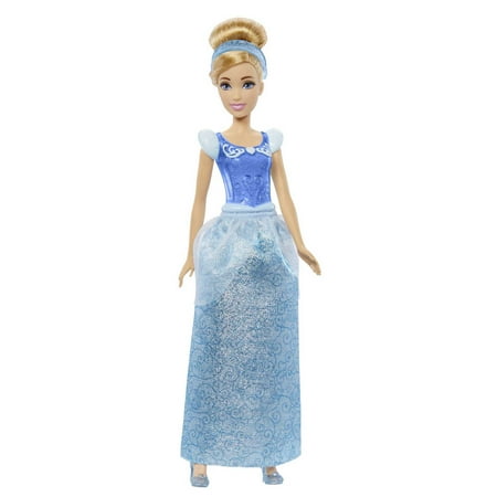 Disney Princess Cinderella Fashion Doll with Blonde Hair, Blue Eyes & Hair AccessoryOne Size,