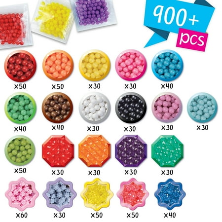 Aquabeads Beginners Carry Case, Complete Arts & Crafts Bead Kit for Children - Over 900 Beads, Ages 4 and up