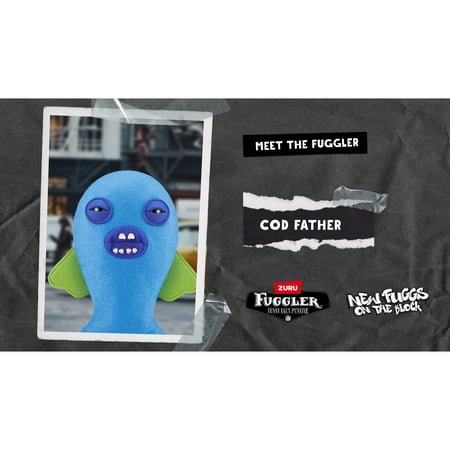 Fuggler New Fuggs on the Block 9 inch (Cod Father), Funny Ugly Monster Soft Plush Toy by ZURU