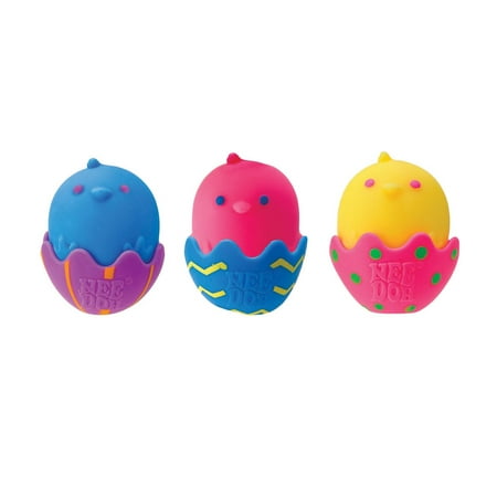 Schylling Needoh ChickaDeeDoos, Squishy Chick with Removeable Shell, Novelty Toy, Children Ages 3+
