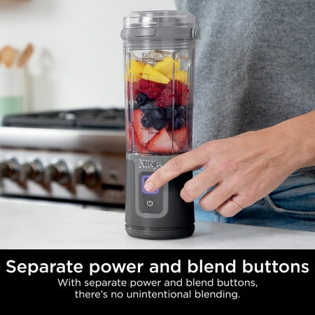 Ninja Blast 16 oz. Personal Portable Blender with Leak Proof Lid & Easy Sip Spout, Perfect for Smoothies, Black, BC100BK