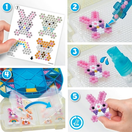 Aquabeads Beginners Carry Case, Complete Arts & Crafts Bead Kit for Children - Over 900 Beads, Ages 4 and up