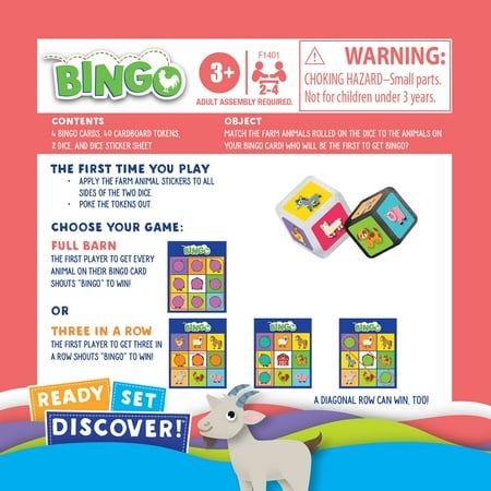 Ready Set Discover Bingo Game for Kids Ages 3+, Game for 2-4 Players (Walmart Exclusive)