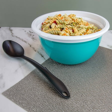 Mainstays 8-Piece Nylon Kitchen Utensil Set with Connector Ring, Black Plastic