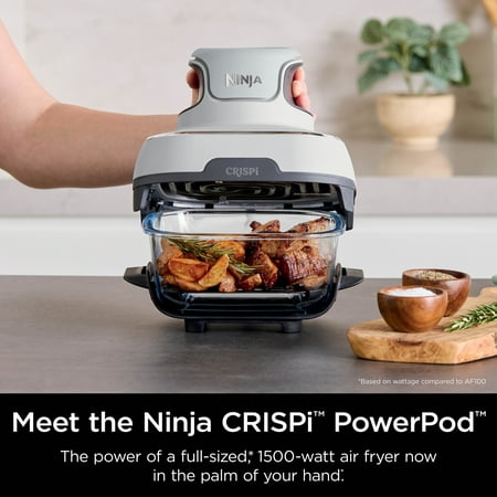 Ninja Crispi Portable Cooking System, White, White