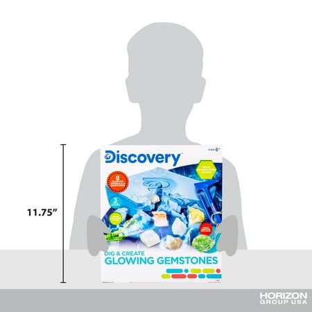 Discovery Glowing Gemstone Dig, Art & Craft Kits for Boys & Girls, Kids & Teens