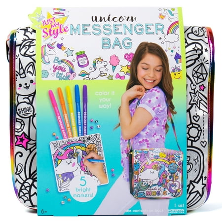 Just My Style Unicorn Messenger Bag, Boys and Girls, Child, Ages 6+