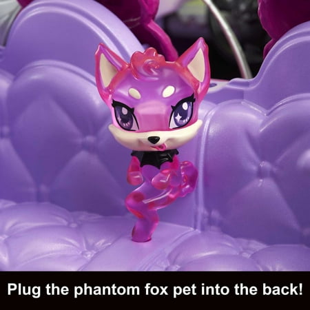 Monster High Ghoul Mobile Toy Car, Purple & Spiderweb Convertible with Pet, Seats 4 Dolls (Dolls Not Inluded)One Size,