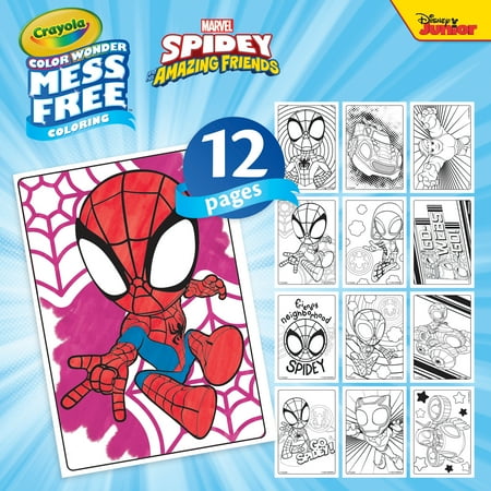 Crayola Color Wonder Spidey & His Amazing Friends Mini Box Set, Toddler Craft, Spiderman Gift for Kids, 3+
