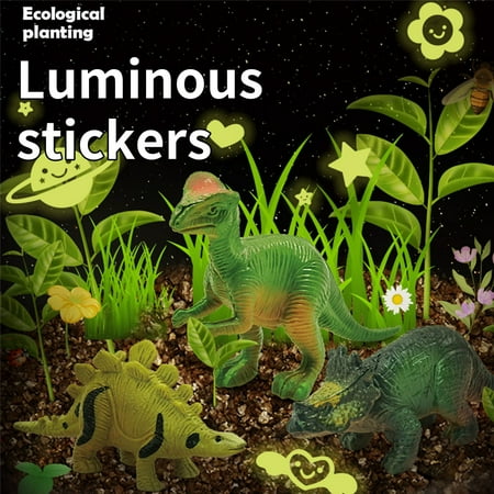 Light-Up Dinosaur Terrarium Kit for Kids, STEM Activities Science Kits, Educational Kids Craft Toys for Boys & Girls, Mini Gardening Gift, Arts and Crafts Toy for 4 5 6 7 8-12 Year Old Boy Girl Kids