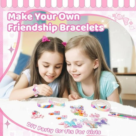 Friendship Bracelet Making Kit for Girls Toys 5-7, Arts and Crafts for Kids Girls Gifts, Toys for Girls 5 6 7 8 9 Years