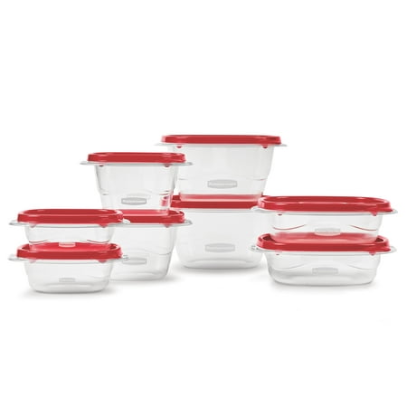 Rubbermaid TakeAlongs Food Storage Containers, 16 Piece Set