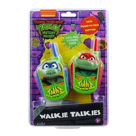 Teenage Mutant Ninja Turtles Extended Range Walkie Talkies - Action Figures Children Ages 3+