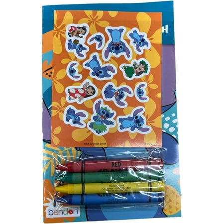 Bendon Publishing Stitch Grab and Go Play Pack - Party Favors Arts and Craft Kit for Lilo and Stitch Fans