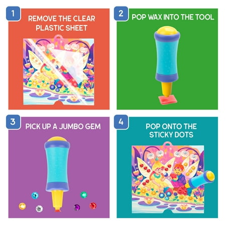 Educational Insights Jumbo Gem Craft Kit, Craft Supplies, Arts & Crafts Toys for Kids Ages 5+