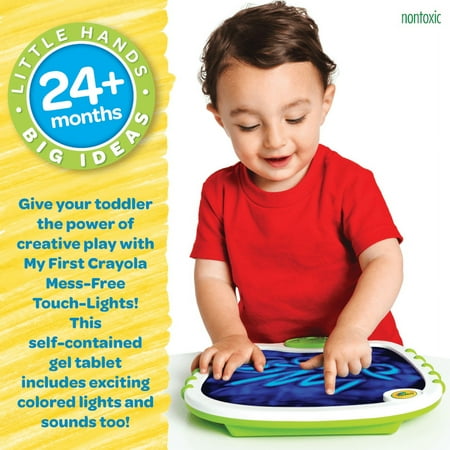 Crayola Touch Lights, Musical Doodle Board, Multi Sensory Light Up Toy, Gift for Toddlers