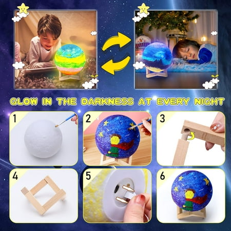 Dikence Girls Toys Age 5 6 7 Gifts for 10 11 Year Olds Girls Art and Crafts for Kids Age 8 9 10 Toys for 6 Year Old Boys Craft Kits for Kids Gift for 4 Year Old Girl Birthday Presents Kids Paint Set