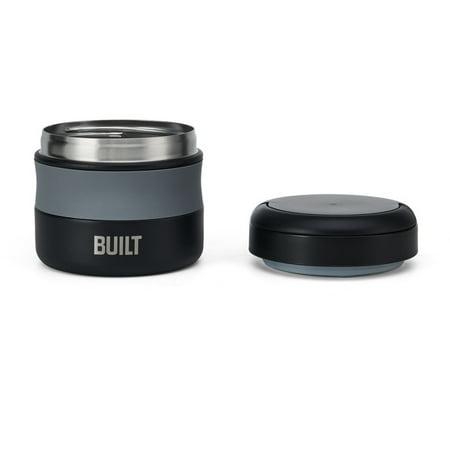 BUILT 12oz Wide Mouth Insulated Food Jar in Black