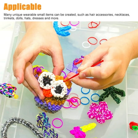 EEEkit 2069pcs Loom Bands Kit 28 Colors Rubber Bands Bracelets Making Kit with Accessory, Gift for Girls DIY Art Craft