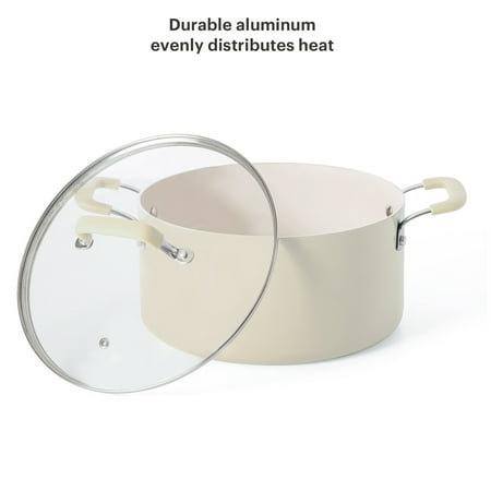 Martha Stewart Everyday Charlemont 12-Piece Linen Aluminum Cookware Set