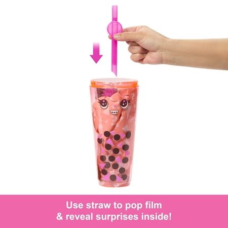 Barbie Pop Reveal Boba Tea Mango Mochi Fashion Doll & Accessories Set with 8 Surprises (Styles Vary)
