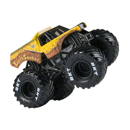 Monster Jam, Official Earth Shaker Monster Truck, Die-Cast Vehicle, 1:64 Scale, Kids Toys for Boys Ages 3 and up