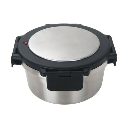 Mainstays 28 oz Round Insulated Food Storage Container, Stainless Steel