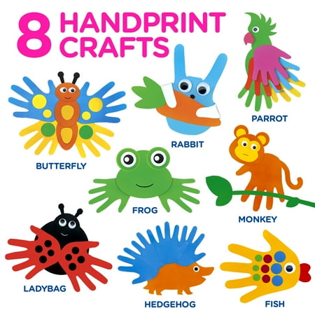 Arts and Craft Kit for Toddlers and Preschoolers, Easy Crafts for Kids Ages 3-5 ? Animal Craft Set Includes Supplies and Instructions
