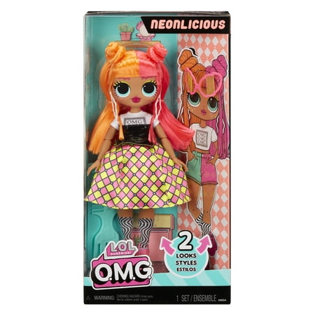 LOL Surprise OMG Neonlicious Fashion Doll with Fashions and Accessories, Ages 4+