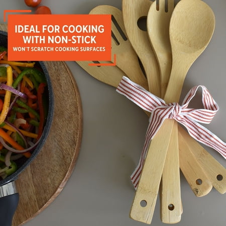 Imusa 5 Piece Bamboo Kitchen Tools